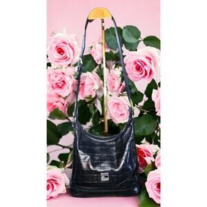 Dooney & Bourke Leather Handbag Embossed Alligator
